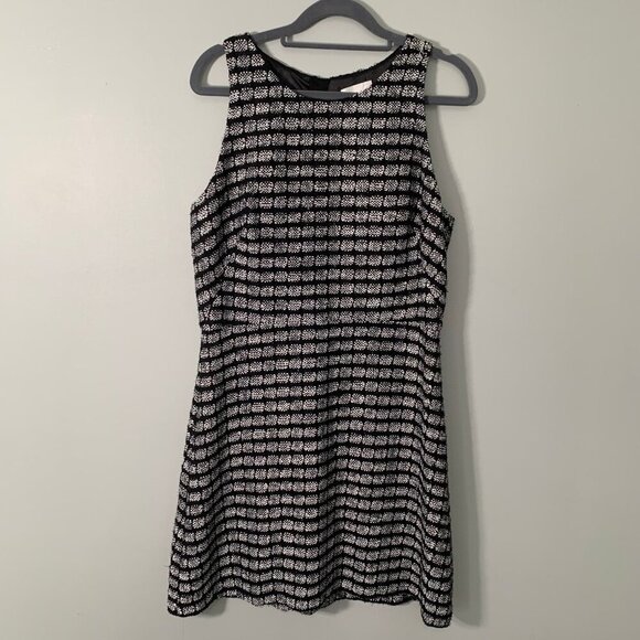 Milly textured metallic tweed shift sleeveless lined knee length dress - Picture 2 of 12